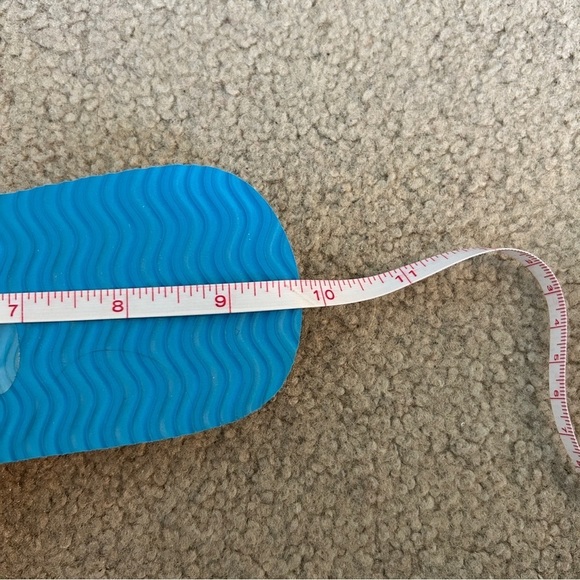 Floral Blue and Brown Women's Sandals - Picture 3 of 4